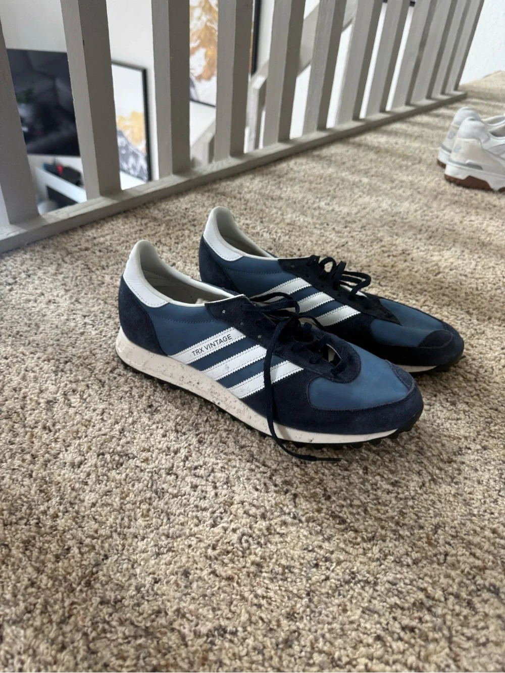 adidas TRX Vintage Men's Navy and White Sneakers